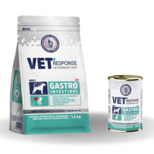 Vet Response dry dog food Veterinary Diet Gastrointestinal - sausā barība suņiem 1,6kg + Gastrointestinal - konservi suņiem 400g (Dāvanā)